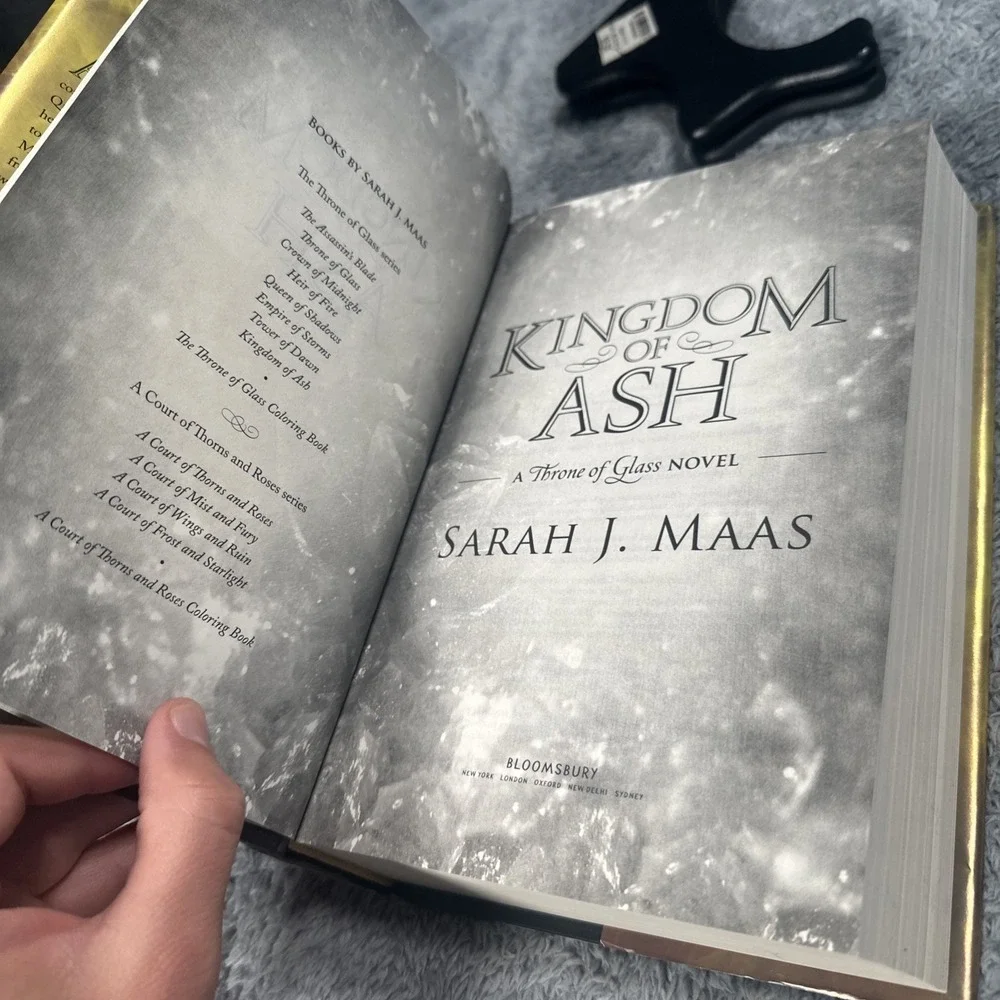Kingdom of Ash Throne of Glass First Edition Sarah J. Maas Hardcover Book